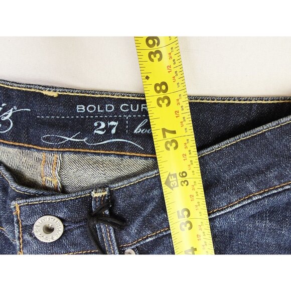 Levi's Size 27X30 Womens Bold Curve Bootcut Blue Denim 5 Pocket Logo Jeans NWT - Picture 12 of 14